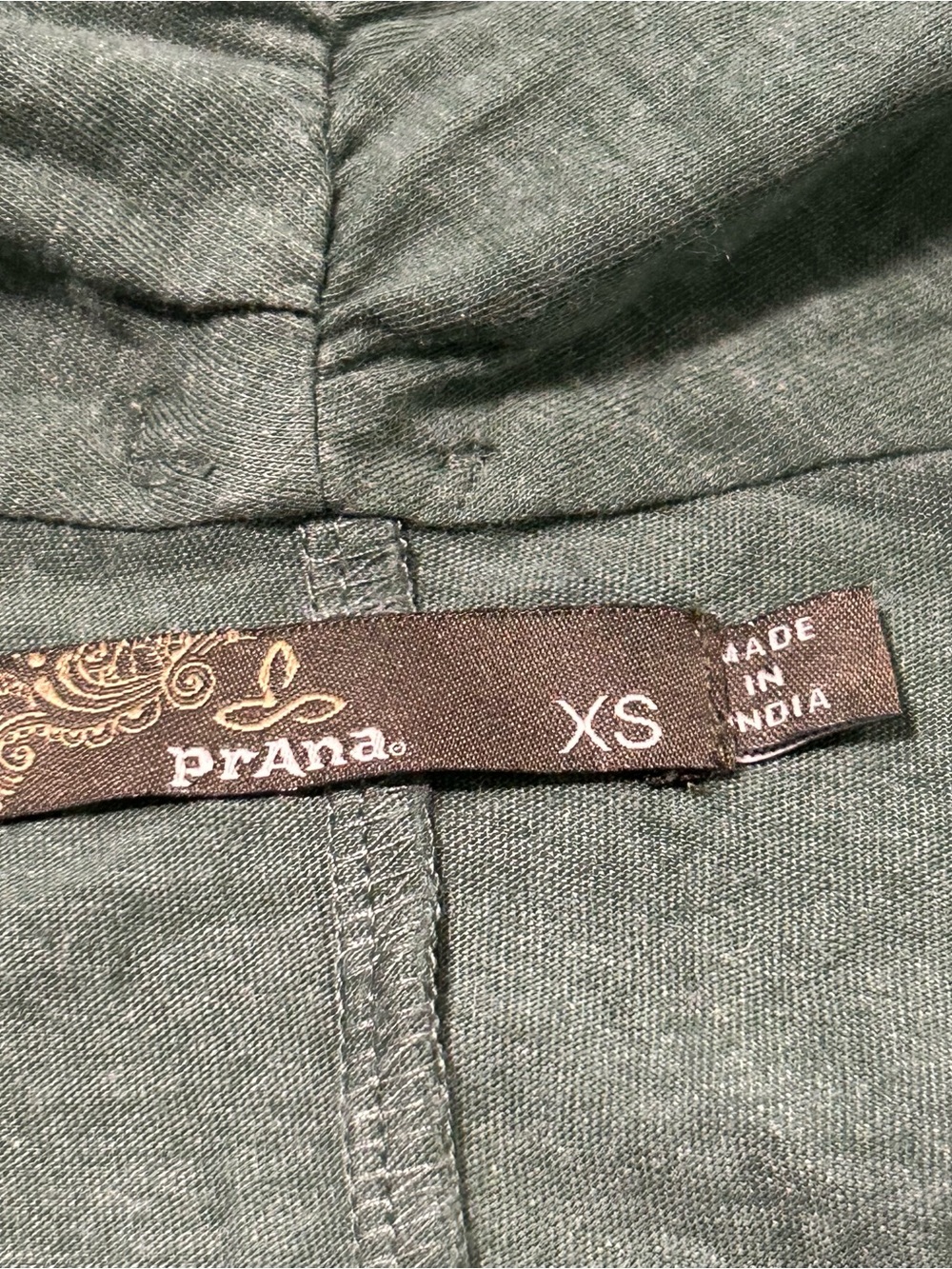 Prana Corissa Sleeveless Mock Wrap Knee Length Dress Green Size XS Draped Neck - Picture 4 of 7